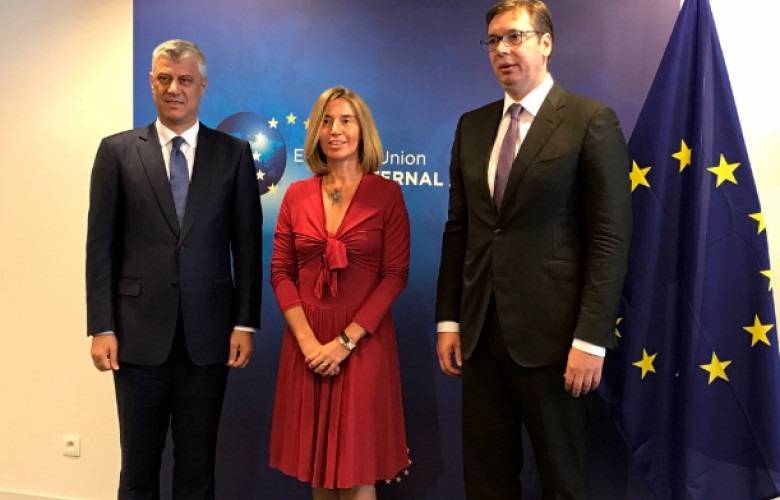 Thaçi,  Mogherini ile Görüştü