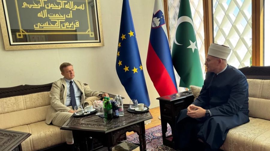 Müftü Nevzet Porić, Avusturya'nın Slovenya Büyükelçisi Dr. Konrad Bühler'i kabul etti
