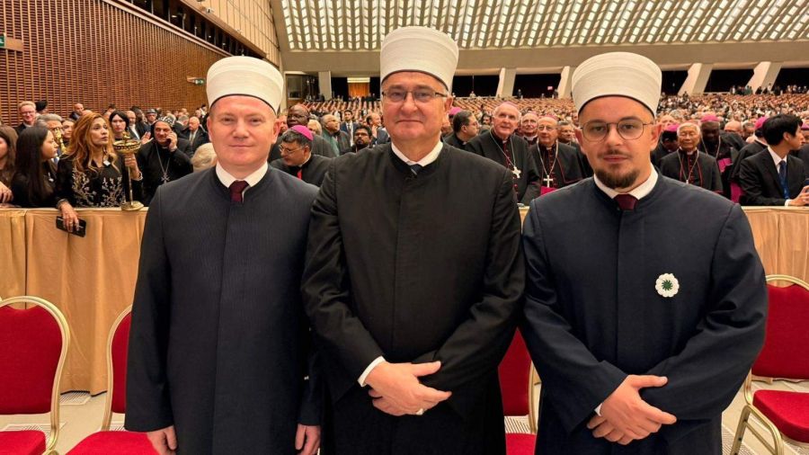 Mufti Hasanović ve Porić, Vatikan'da Nostra Aetate'nin ilanının 60. yıl dönümü anma töreninde