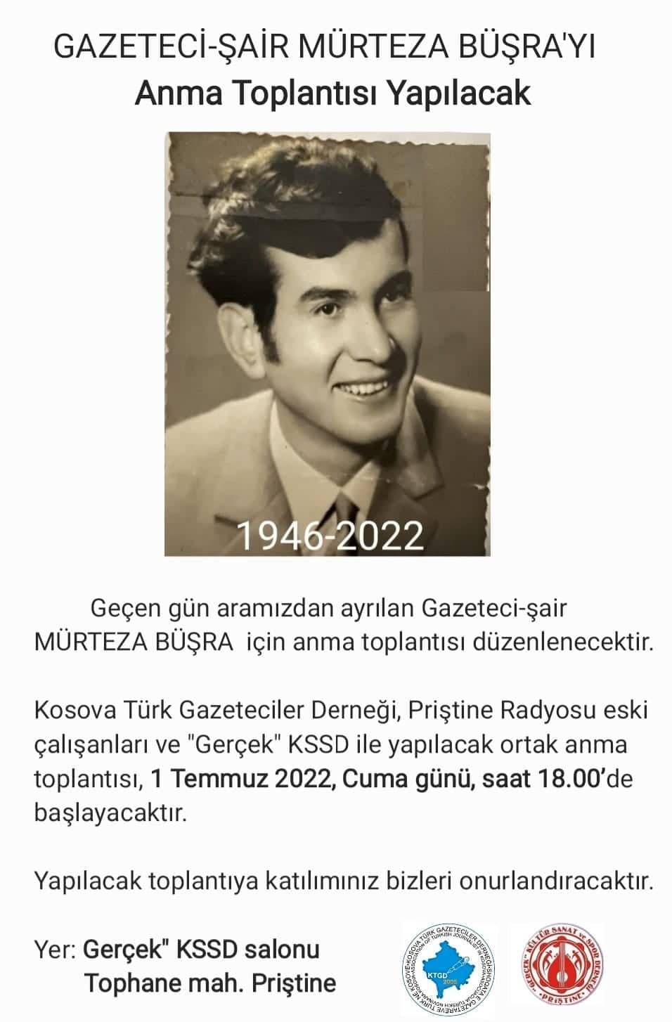 Murtaza Büşra İçin Bugün Priştine'de Anma Düzenlenecek
