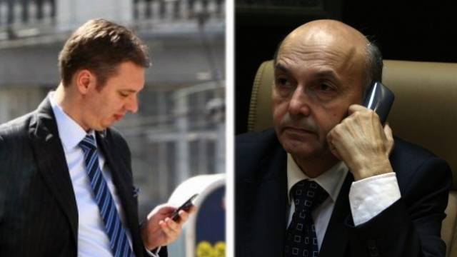 Mustafa ve Vuçiç  Telefonla Görüştü