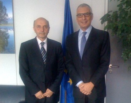 Mustafa Brüksel'de Stefano Sanino ile Görüştü