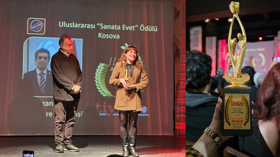 Prizren I. Uluslararası Türkçe Tiyatro Festivali’ne “Sanata Evet” Ödülü  