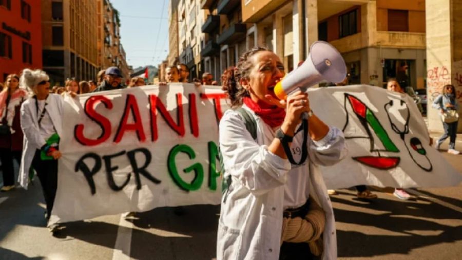 İtalyan işçilerin Gazze grevi üçüncü gününe girdi