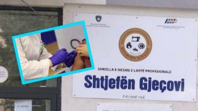 Priştine’de Bir Okulda Bin Öğrenciden Sadece 6’sı Aşı Oldu