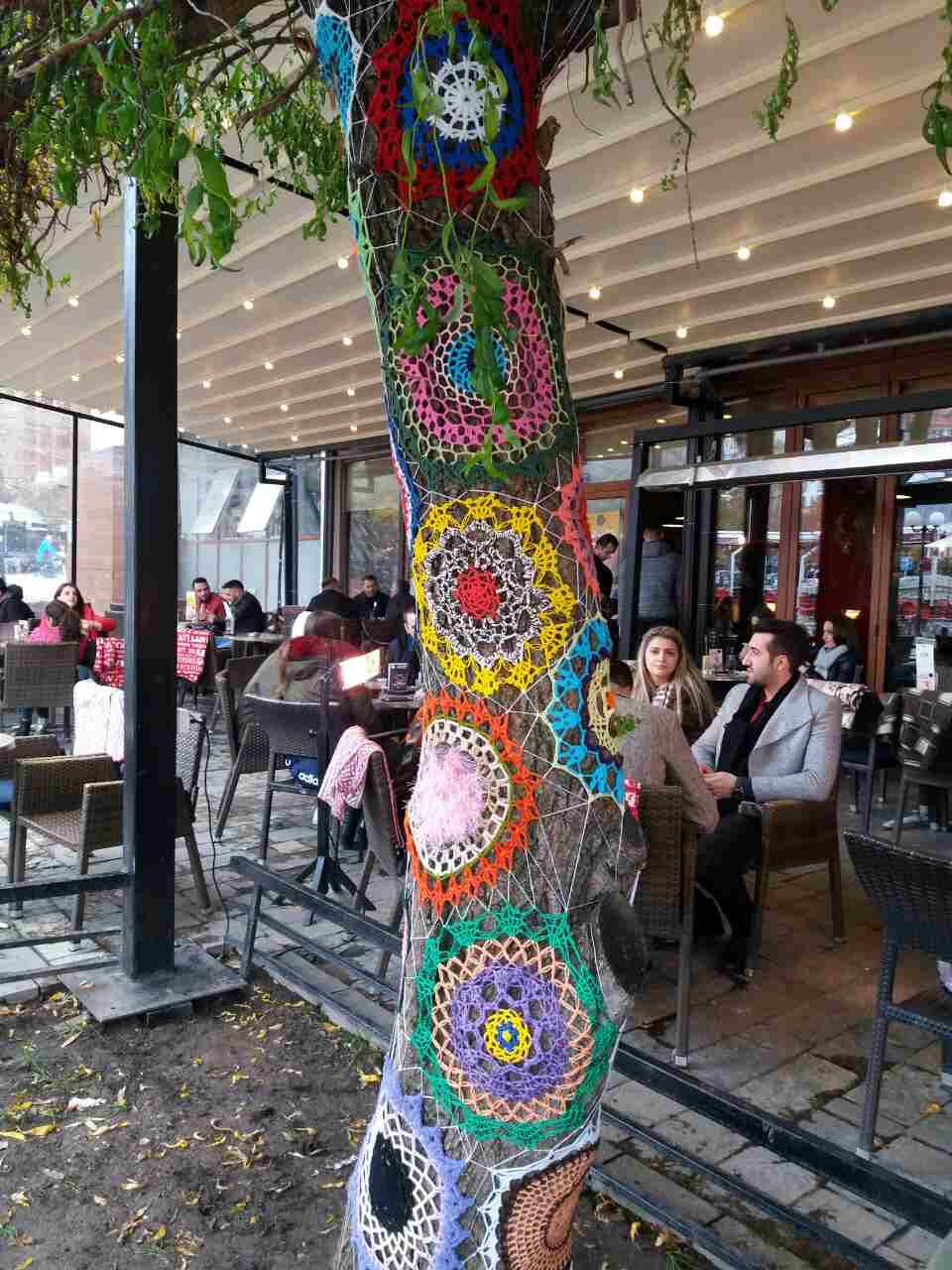 Kadınlar Ağaçları Üşümesin Diye Giydirdi