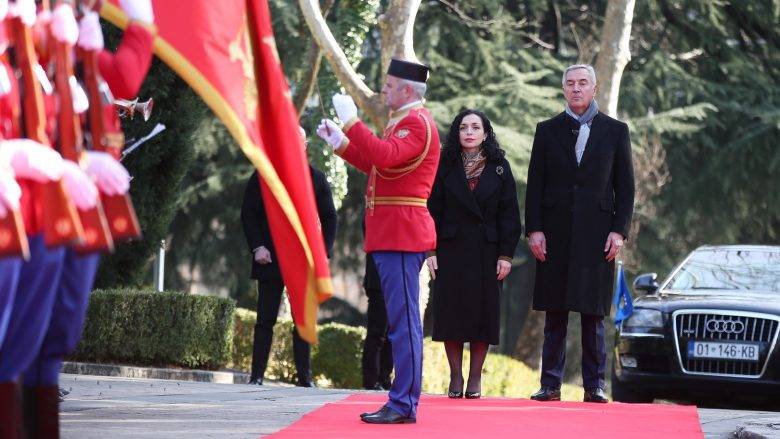 Osmani Podgorica’da Yüksek Devlet Töreniyle Karşılandı