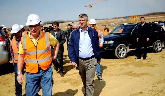 Thaçi Malişevo'da Otoban İnşası İncelemelerinde