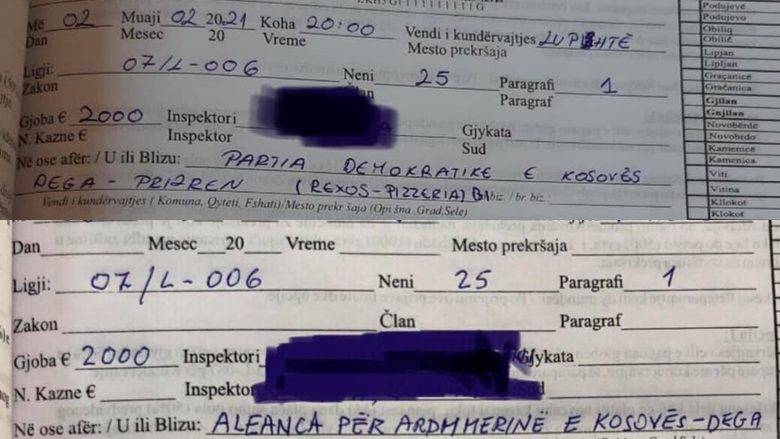 PDK ve AAK’ya 2’şer Bin Euro Ceza