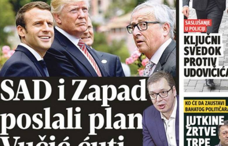 ABD ve Batı Vuçiç’e Kosova İçin Bir Plan Sundu