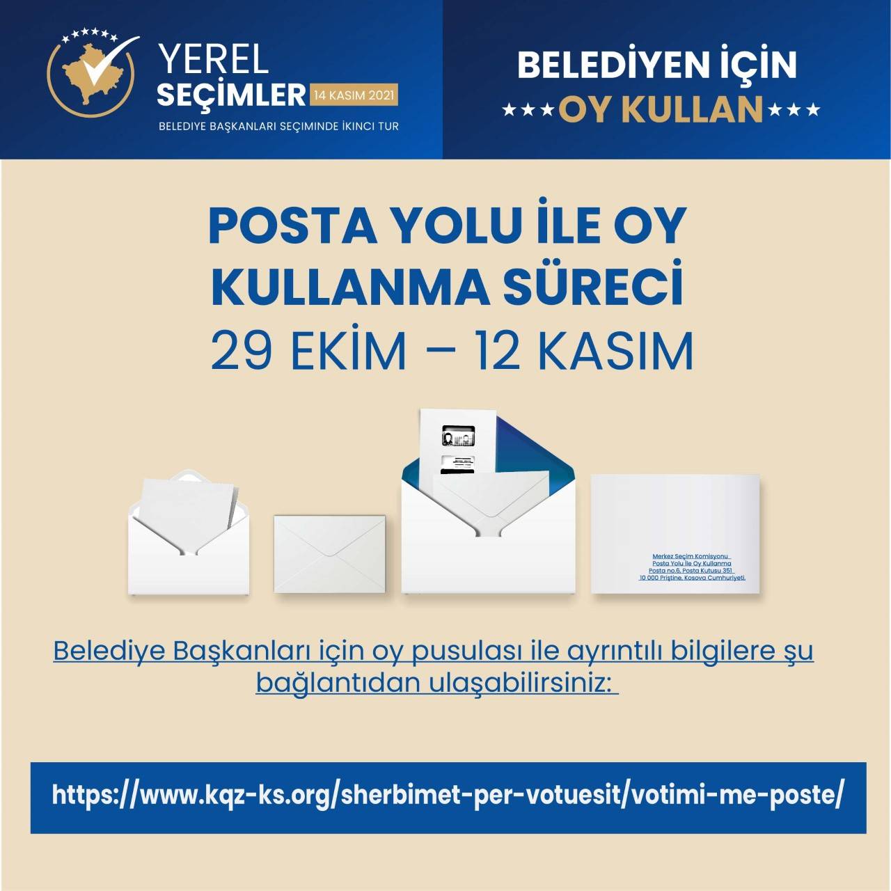 Belediye Başkanları Seçiminde İkinci Tur 14 Kasım 2021