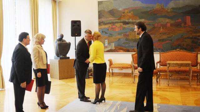 Thaçi, Hırvat Cumhurbaşkanı Kitaroviç ile Görüştü