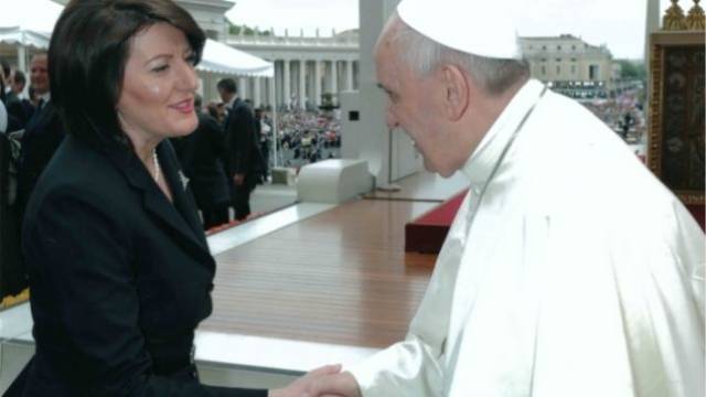 Jahjaga Vatikan'da