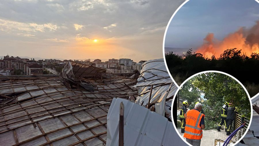   Yangınlar ve Şiddetli Rüzgarlar: Priştine'de Alarm Durumu