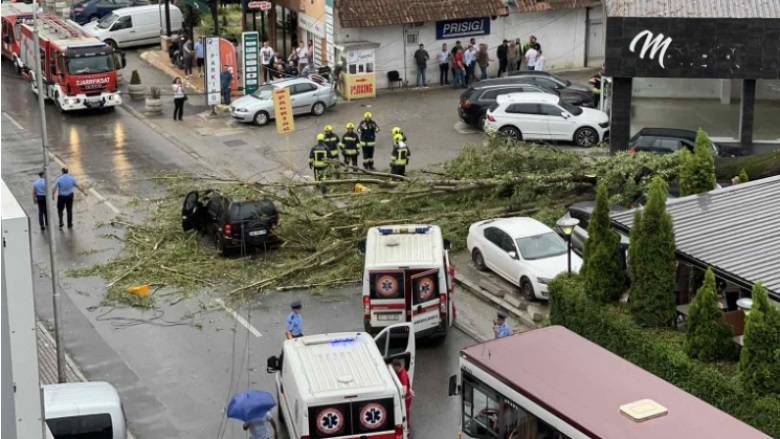 Şiddetli Rüzgar ve Yağmur Sonucu Yıkılan Bir Ağaç, Bir Kişiyi Canından Etti, Bir Kişiyi Yaraladı