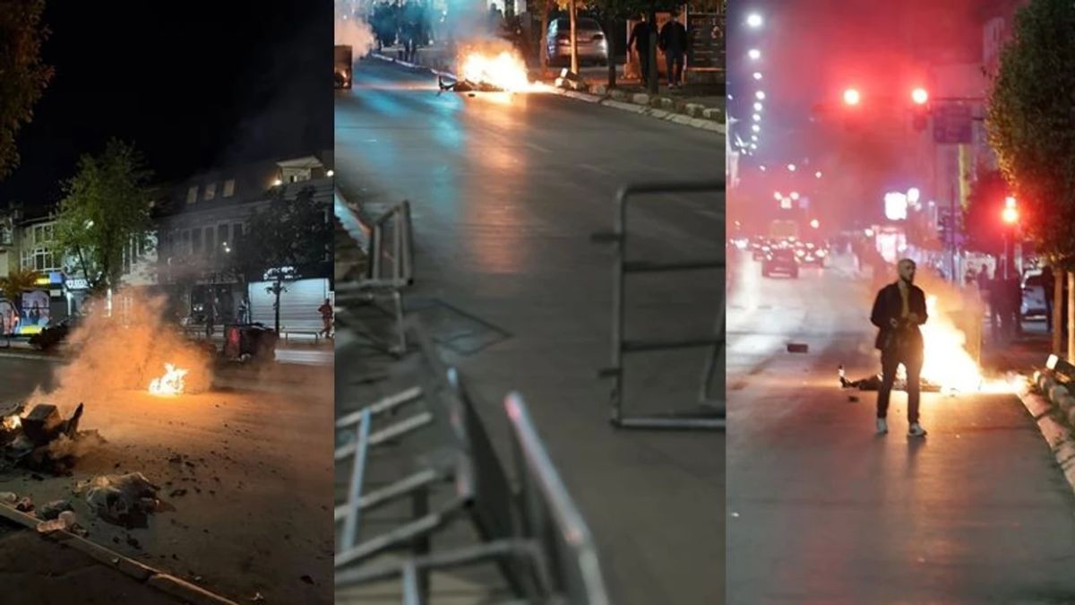 Priştine Sokaklarında Gerginlik: Protestocular Konteynerleri Ateşe Verdi