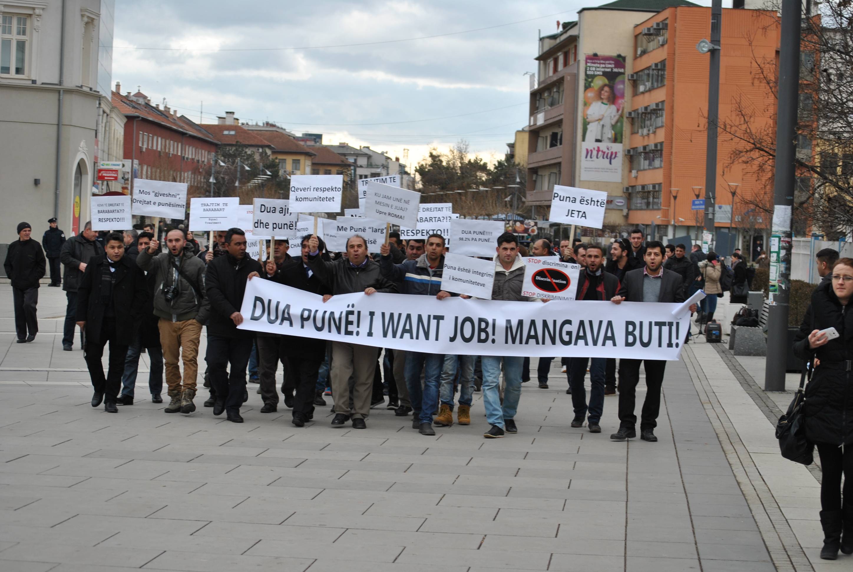 Rom, Haşkali ve Mısırlılar Protesto ile İş Arıyor