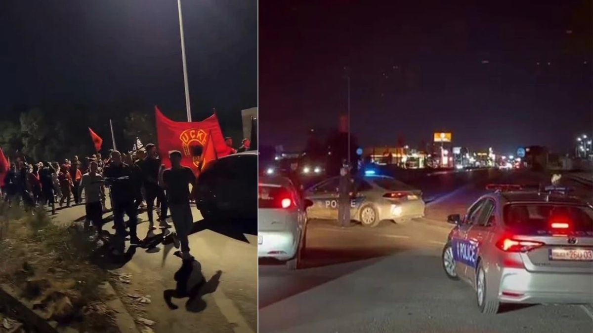 Meydandaki Mitingin Ardından Protestocular Priştine Sokaklarında Yürüdü