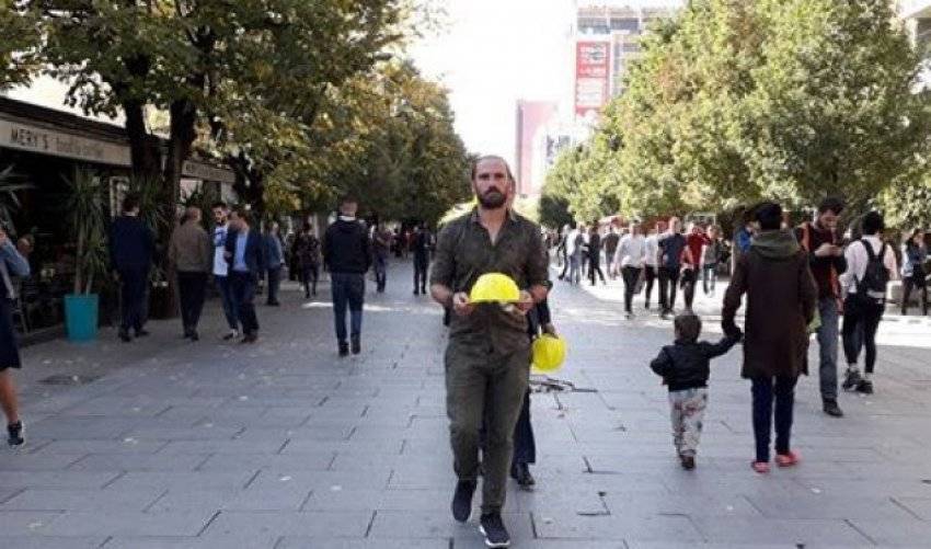 İnşaat Sektöründe Çalışanlar Protesto Düzenledi