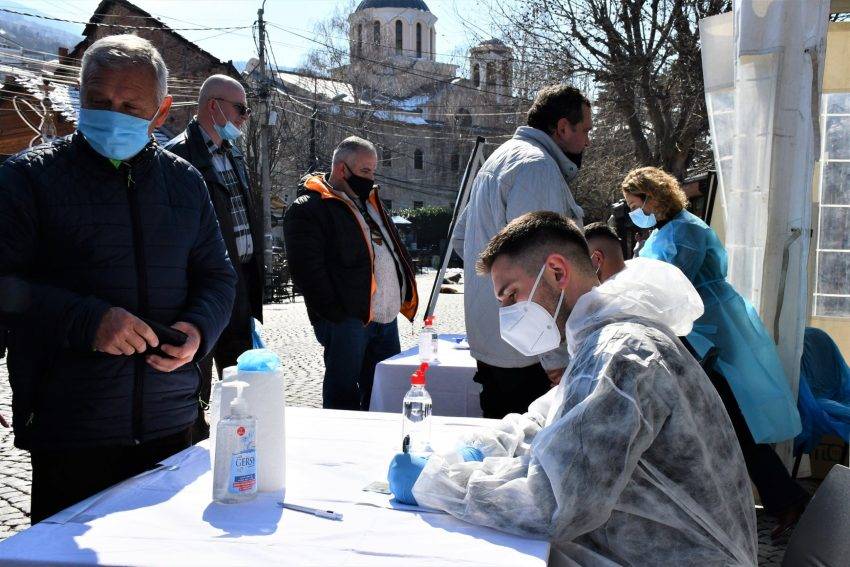 Prizren Şadırvan’da Rapid Testine Büyük İlgi