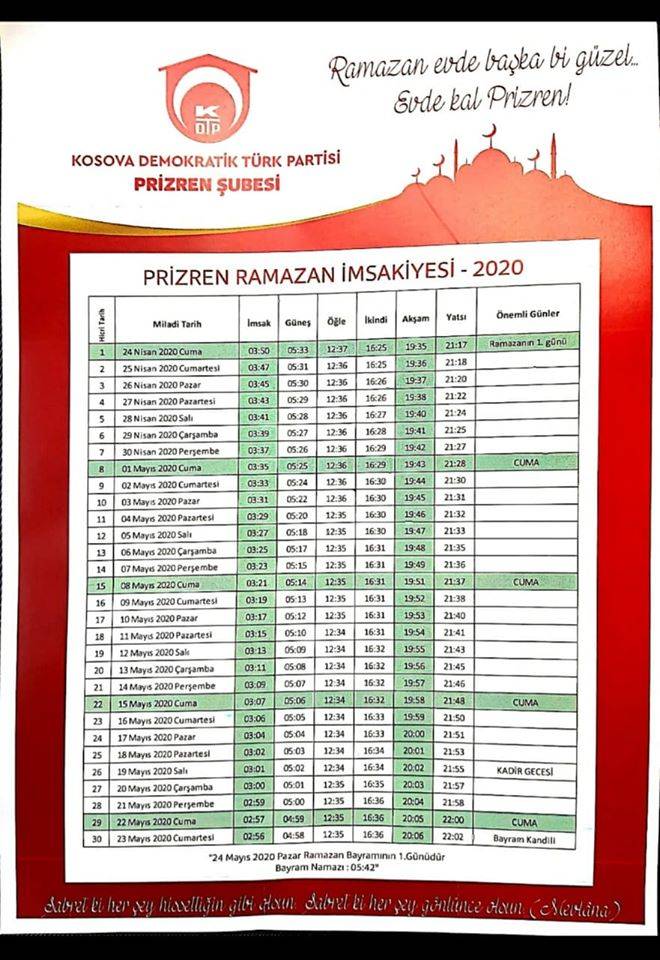 Ramazan Evde Başka Bi Güzel, Evde Kal Prizren