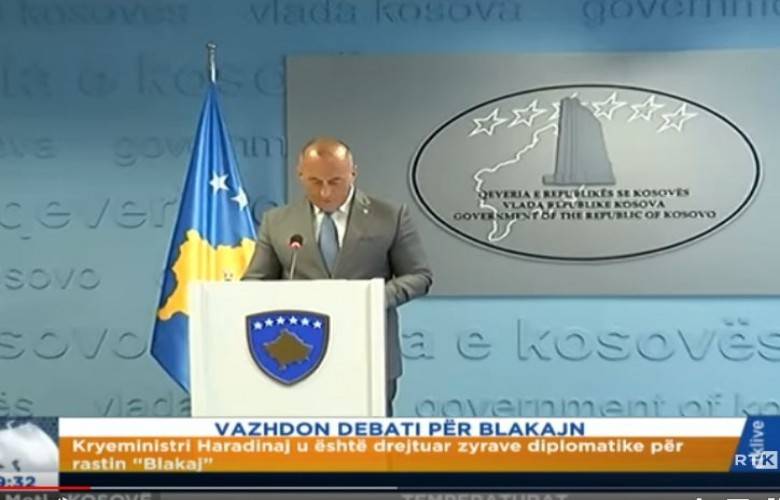 Haradinaj Büyükelçiliklere Gönderdiği Mektupta Blakaj’ı Kınadı
