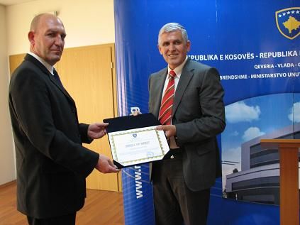EULEX Polis Yardımcısına Veda Töreni