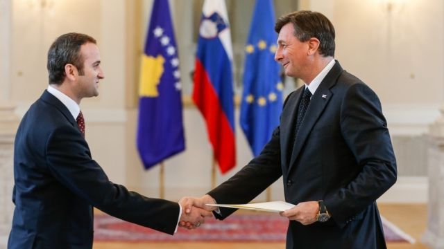 Büyükelçi Rexhepi, Slovenya Başkanı Pohor'a Güven Mektubunu Sundu