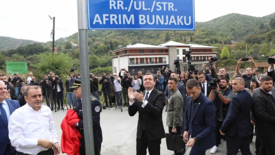 Kahraman Afrim Bunjaku’nun İsmi Bianjska’da Bir Caddeye Verildi