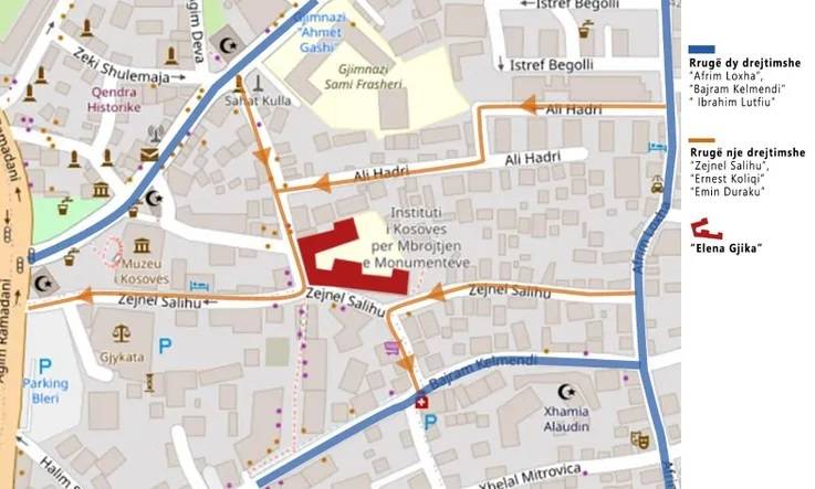 16 Mart’tan “Elena Gjika” Okulunun Yakınlığındaki Yol Ulaşıma Kapatılıyor