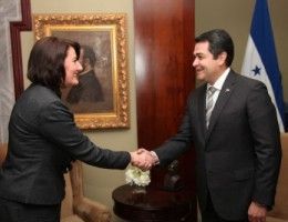 Jahjaga: Honduras'ın Tanınma İçin Yardımı Çok Önemli
