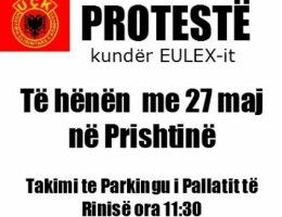 Pazartesi Günü EULEX'e Karşı Protesto