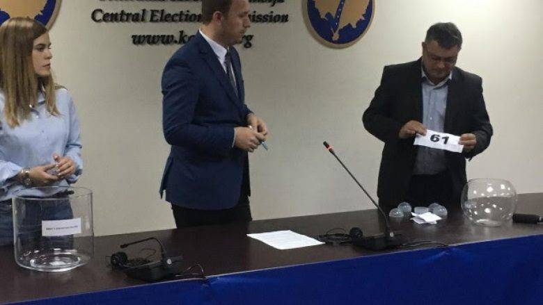 Kura İle Seçimlerde Patilerin Sıralaması Belirlendi