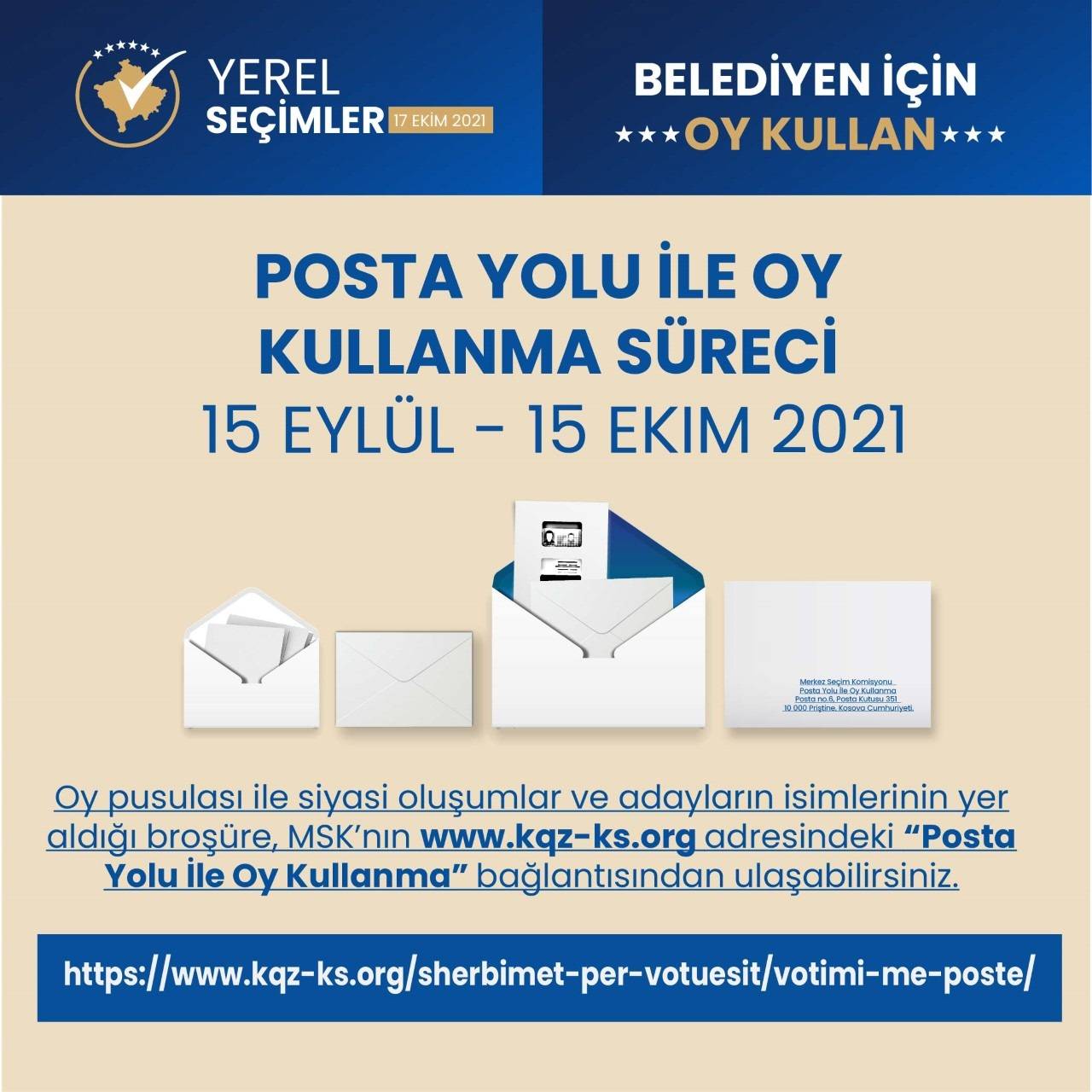 Posta Yolu ile Oy Kullanma Süreci