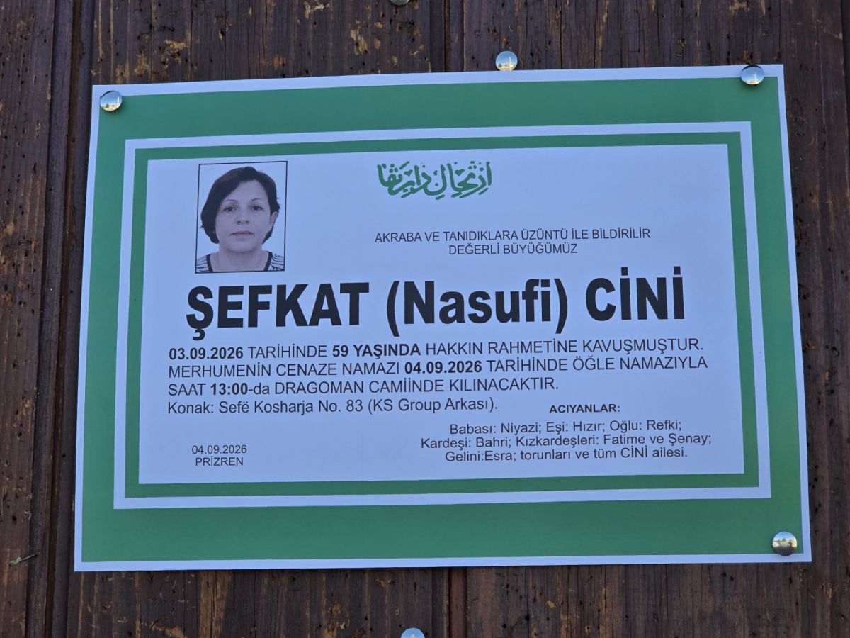 Şefkat Cini Vefat Etti