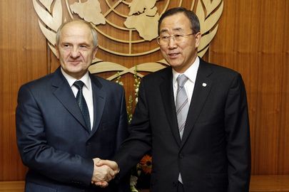 Ban Ki-Moon ile Fatmir Sejdiu İstanbul'da Görüştü