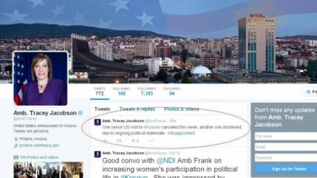 ABD-den Bir Önemli Heyetin Kosova Ziyareti İptal Edildi