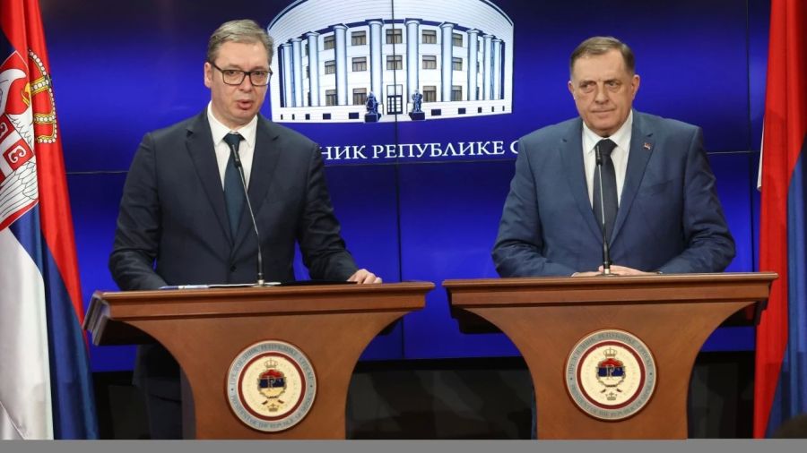 Sırbistan Cumhurbaşkanı Vucic, Bosnalı Sırp lider Dodik'e destek için Bosna Hersek'te