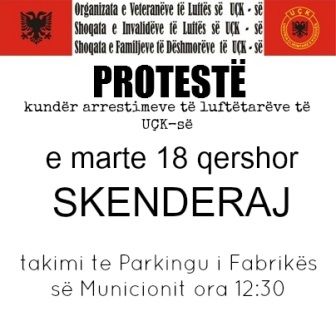 Yarın 12.30'da Skenderaj'da Protesto