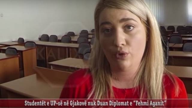 Yakovalı Üniversite Öğrencileri "Fehmi Agani" Diplomasını İstemiyor