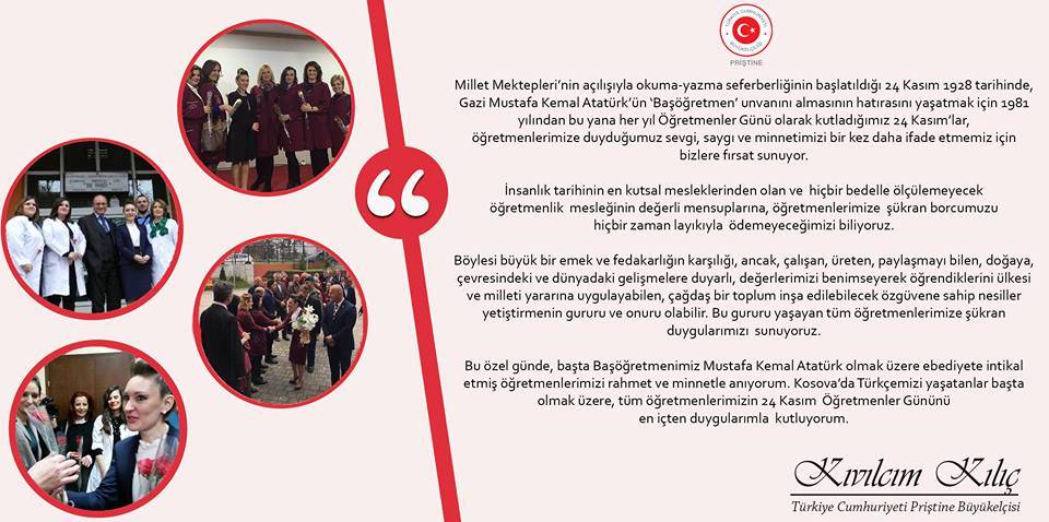 Türkçemizi Yaşatan Tüm Öğretmenlerimizin Günü Kutlu Olsun