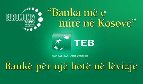 TEB Kosova'nın 'En İyi Bankası' Seçildi