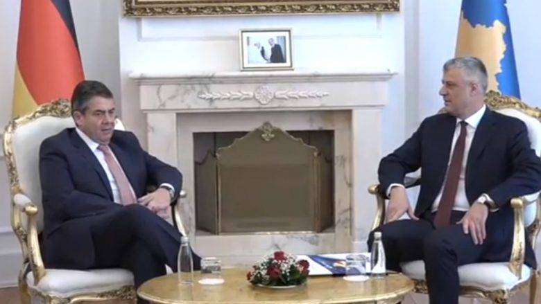 Thaçi,  Alman Bakan Gabriel’i Kabul Etti