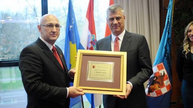 Hırvatistan'daki Arnavut Savaşçılar Thaçi'yi Takdir Etti