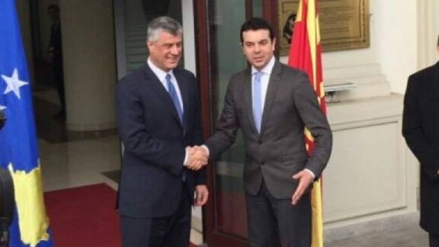Thaçi, Makedonya'da Resmi Görüşmelerine Başladı
