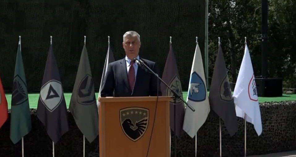 Thaçi, KGG Askerlerine Hitap Etti