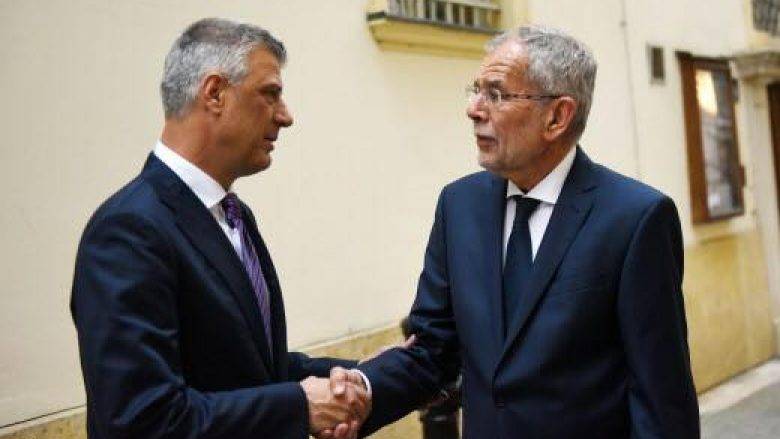 Thaçi, Avusturya Mevkidaşı Van der Bellen ile Görüştü