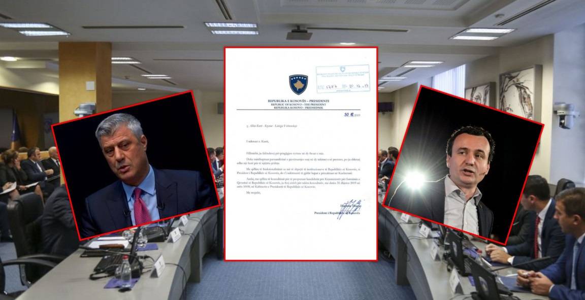 Kurti,  Thaçi’ye 6 Ocak’ta Görüşme Teklifinde Bulundu