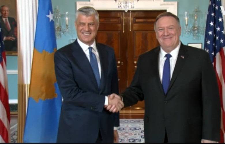 Thaçi,  Pompeo ile Görüştü