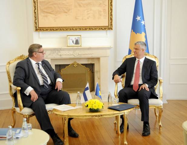Thaçi,  Finlandiya ile İlişkileri Çok Olumlu Değerlendirdi